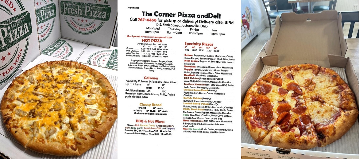 Corner Pizza and Deli Menu